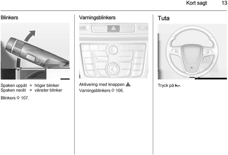 vänster blinker Blinkers 3 107.