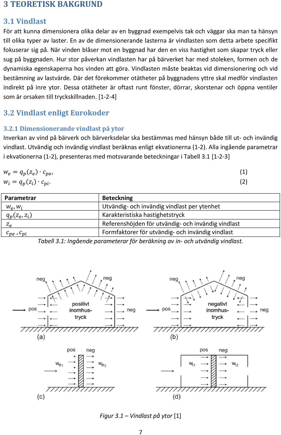 Hur stor påverkan vindlasten har på bärverket har med stoleken, formen och de dynamiska egenskaperna hos vinden att göra. Vindlasten måste beaktas vid dimensionering och vid bestämning av lastvärde.