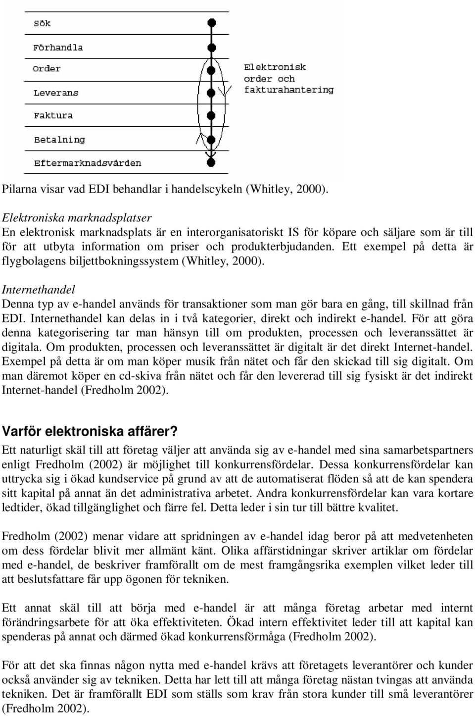 Ett exempel på detta är flygbolagens biljettbokningssystem (Whitley, 2000). Internethandel Denna typ av e-handel används för transaktioner som man gör bara en gång, till skillnad från EDI.