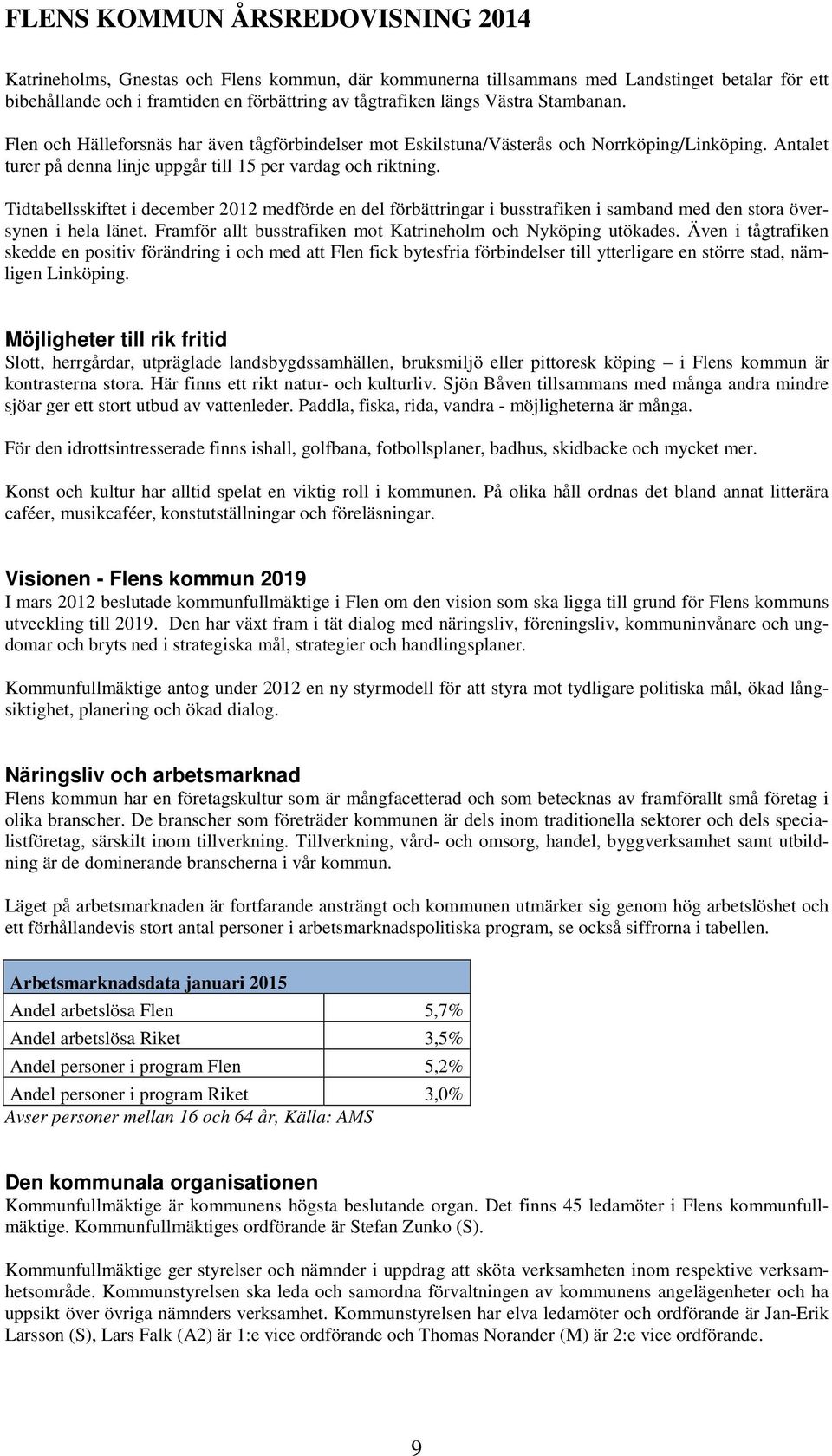 Tidtabellsskiftet i december 2012 medförde en del förbättringar i busstrafiken i samband med den stora översynen i hela länet. Framför allt busstrafiken mot Katrineholm och Nyköping utökades.