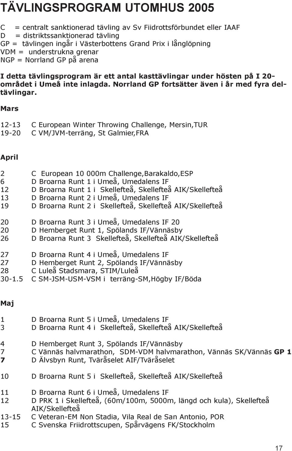 Norrland GP fortsätter även i år med fyra deltävlingar.