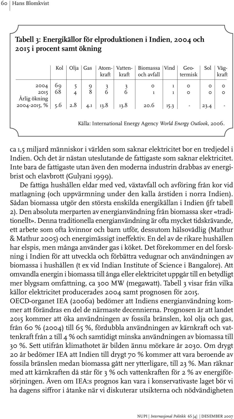 ca,5 miljard människor i världen som saknar elektricitet bor en tredjedel i Indien. Och det är nästan uteslutande de fattigaste som saknar elektricitet.