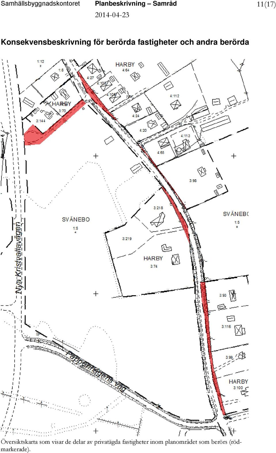 berörda Översiktskarta som visar de delar av privatägda
