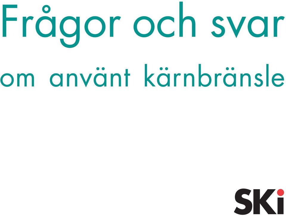 om använt