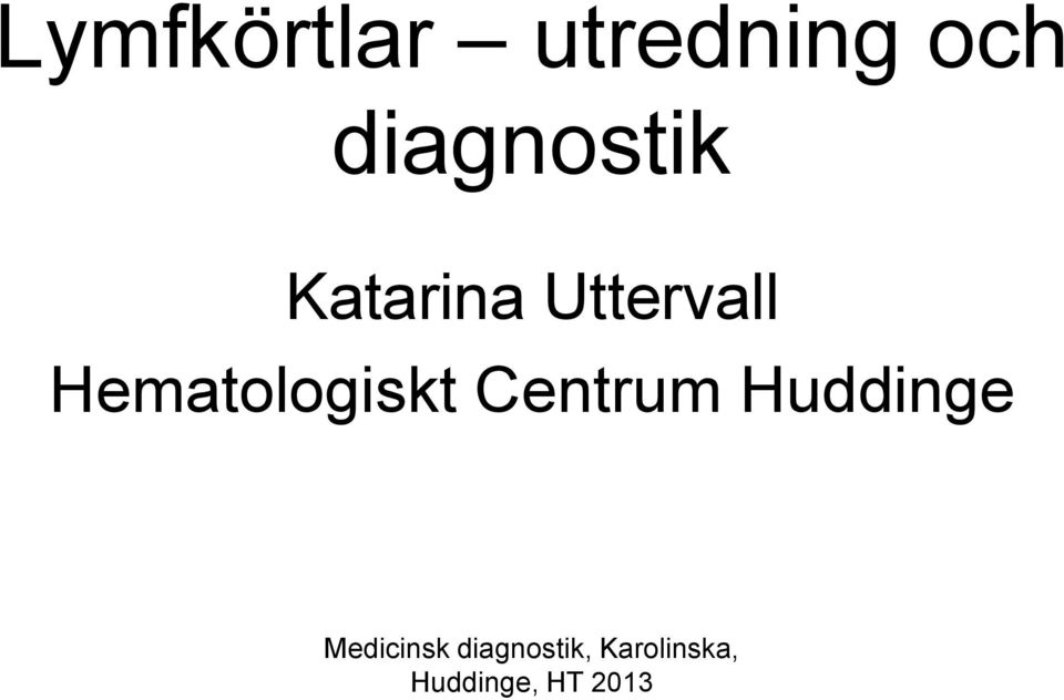 Katarina Uttervall