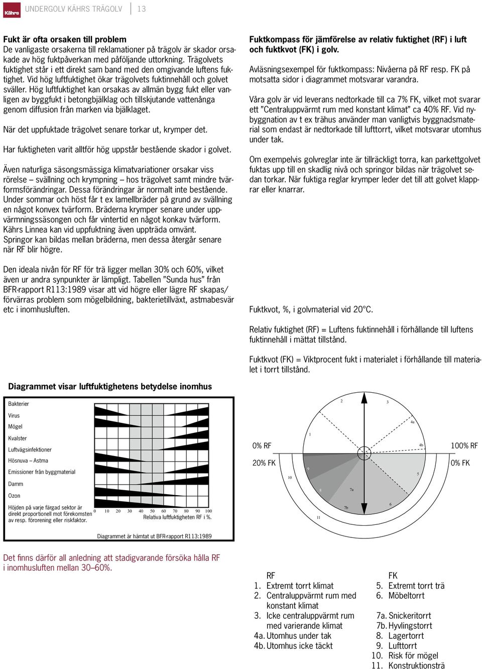 Hög luftfuktighet kan orsakas av allmän bygg fukt eller vanligen av byggfukt i betongbjälklag och tillskjutande vattenånga genom diffusion från marken via bjälklaget.