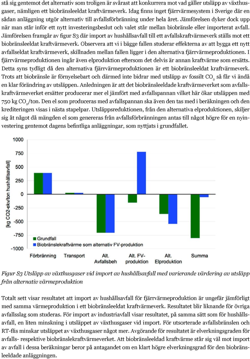 Jämförelsen dyker dock upp när man står inför ett nytt investeringsbeslut och valet står mellan biobränsle eller importerat avfall.