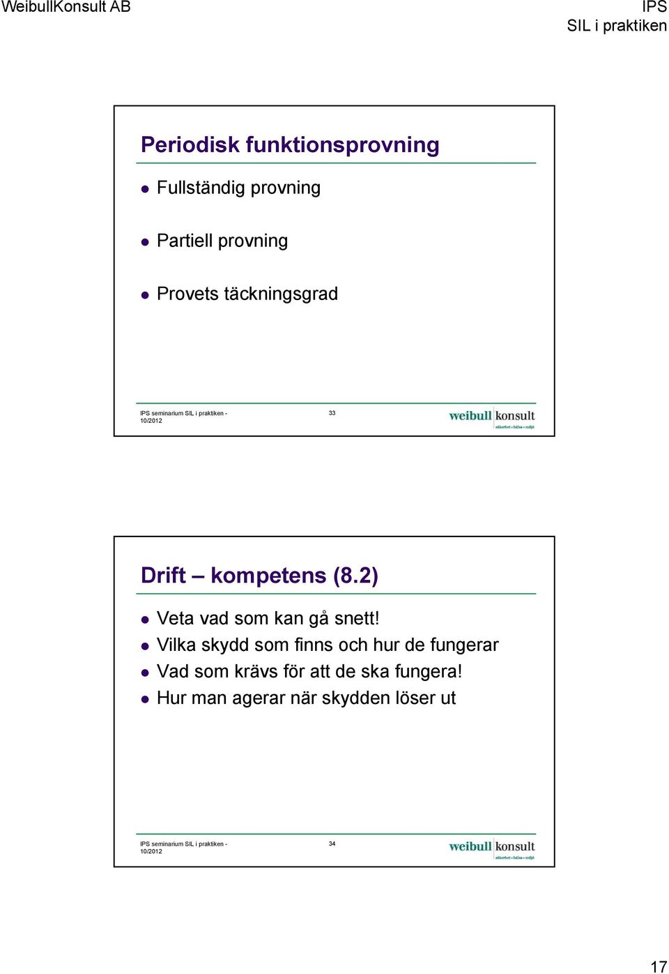 2) Veta vad som kan gå snett!