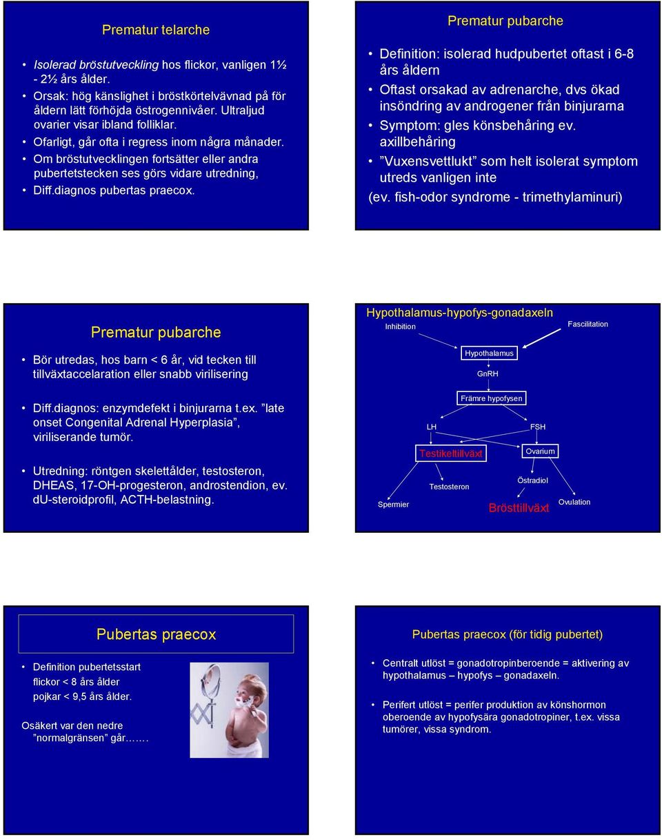 diagnos pubertas praecox.