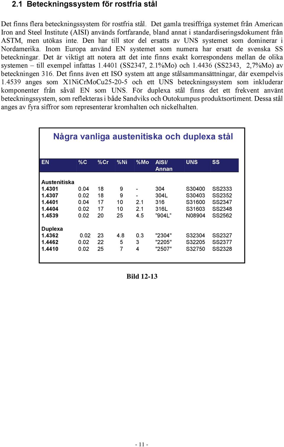 Den har till stor del ersatts av UNS systemet som dominerar i Nordamerika. Inom Europa använd EN systemet som numera har ersatt de svenska SS beteckningar.