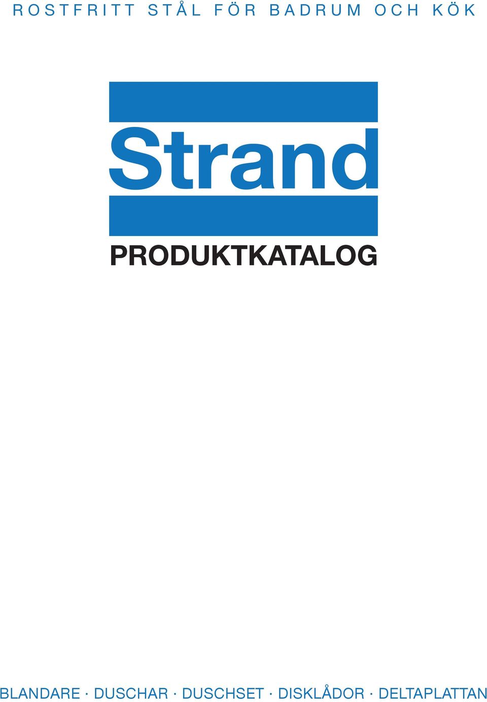 PRODUKTKATALOG BLANDARE