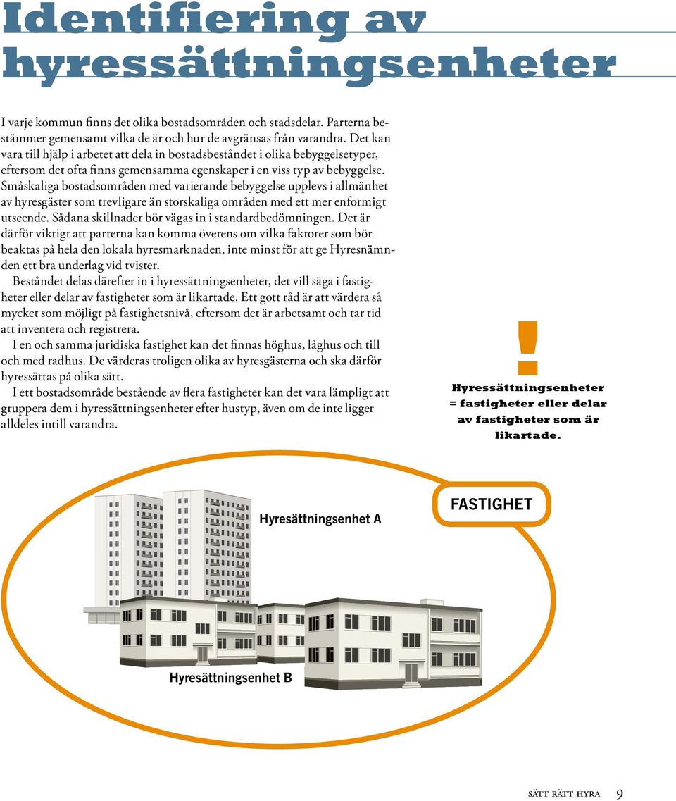 Småskaliga bostadsområden med varierande bebyggelse upplevs i allmänhet av hyresgäster som trevligare än storskaliga områden med ett mer enformigt utseende.