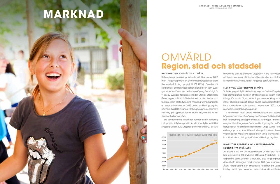 Samtidigt är vi en av Sveriges folktätaste städer utanför Stockholm, Göteborg och Malmö. Täthet är ett av de kriterier som forskare inom platsutveckling menar är utmärkande för en stads attraktivitet.