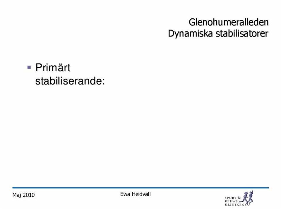 teres minor biceps långa l huvud Glenohumeralleden Dynamiska