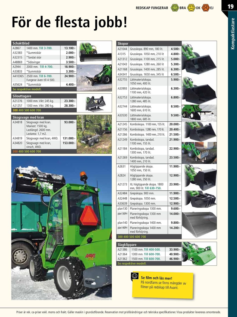 Vikt: 245 kg. 23.300:- A21257 1300 mm. Vikt: 280 kg. 28.300:- 300 400 500 600 700 Skogsvagn med kran A34818 Skogsvagn med kran. 93.000:- Maxlast: 1500 kg. Lastlängd: 2600 mm. Lastarea: 1,7 m2.