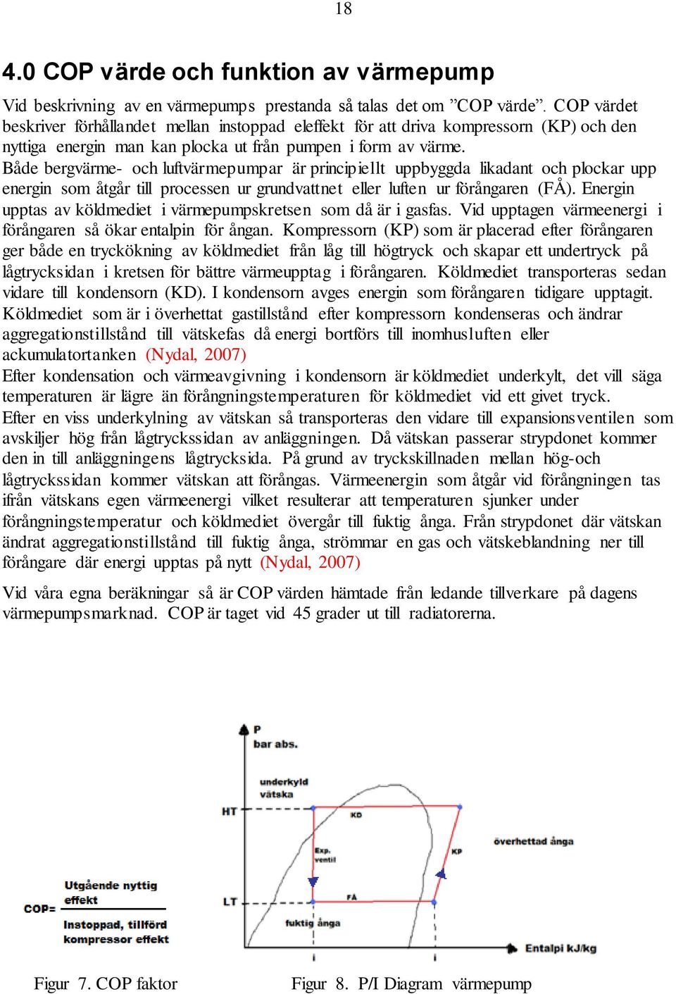 Både bergvärme- och luftvärmepumpar är principiellt uppbyggda likadant och plockar upp energin som åtgår till processen ur grundvattnet eller luften ur förångaren (FÅ).