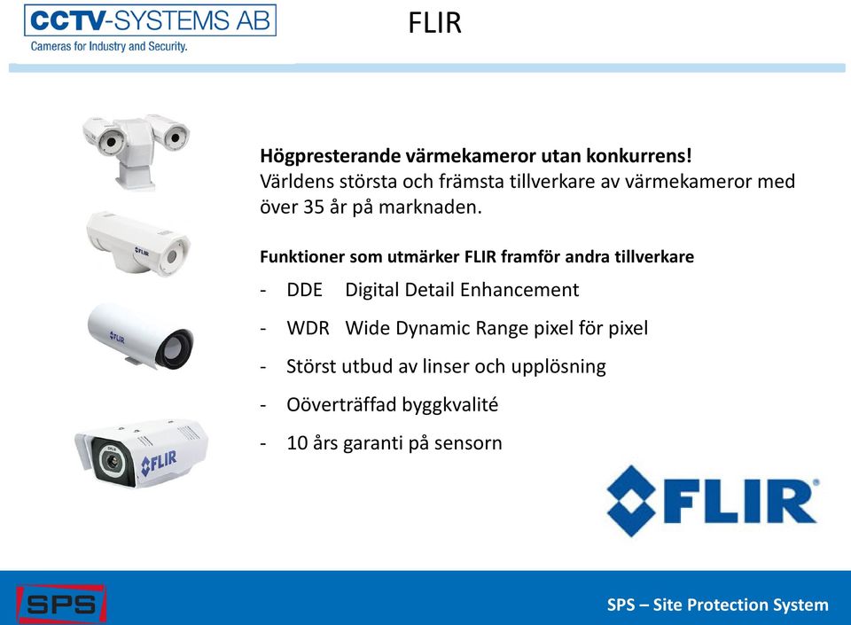 Funktioner som utmärker FLIR framför andra tillverkare - DDE Digital Detail Enhancement -