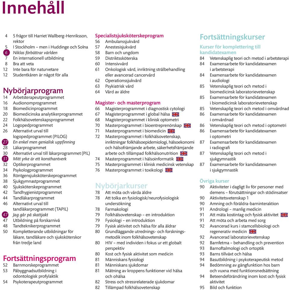 Vetenskaplig teori och metod i arbetsterapi 84 Examensarbete för kandidatexamen i arbetsterapi 84 Examensarbete för kandidatexamen i audiologi 85 Vetenskaplig teori och metod i biomedicinsk