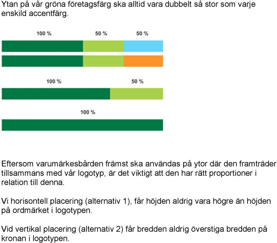 att den har rätt proportioner i relation till denna.