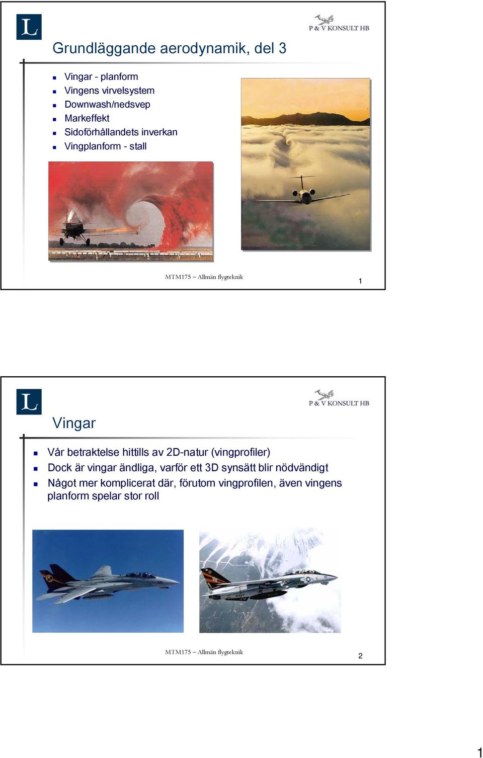 hittills av 2D-natur (vingprofiler) Dock är vingar ändliga, varför ett 3D synsätt blir