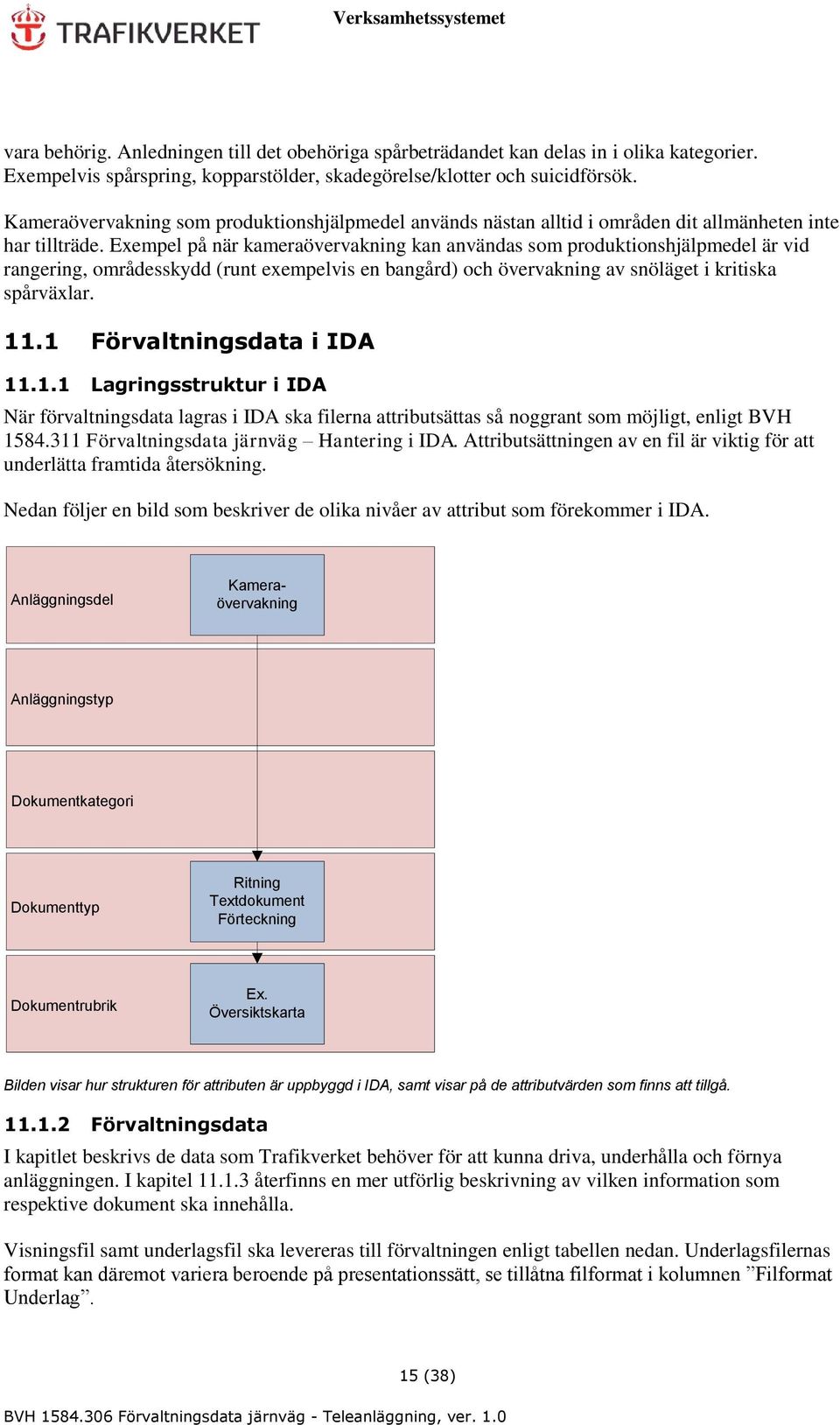 Exempel på när kameraövervakning kan användas som produktionshjälpmedel är vid rangering, områdesskydd (runt exempelvis en bangård) och övervakning av snöläget i kritiska spårväxlar. 11.