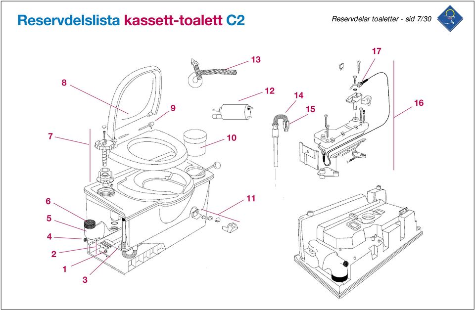 Reservdelar toaletter - sid