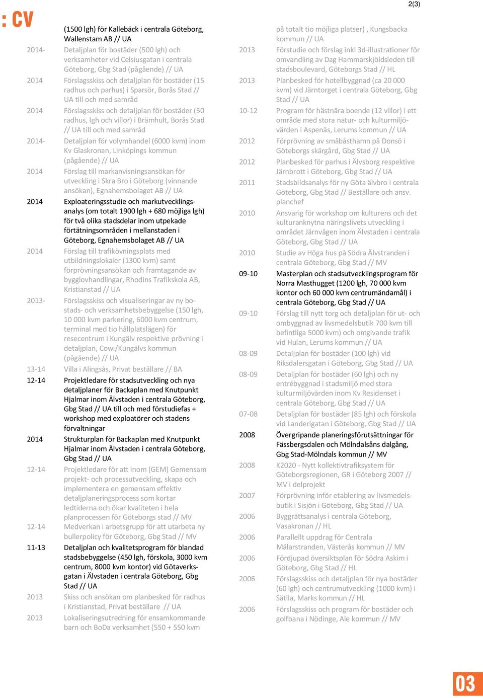 Borås Stad // UA till och med samråd 2014- Detaljplan för volymhandel (6000 kvm) inom Kv Glaskronan, Linköpings kommun (pågående) // UA 2014 Förslag till markanvisningsansökan för utveckling i Skra