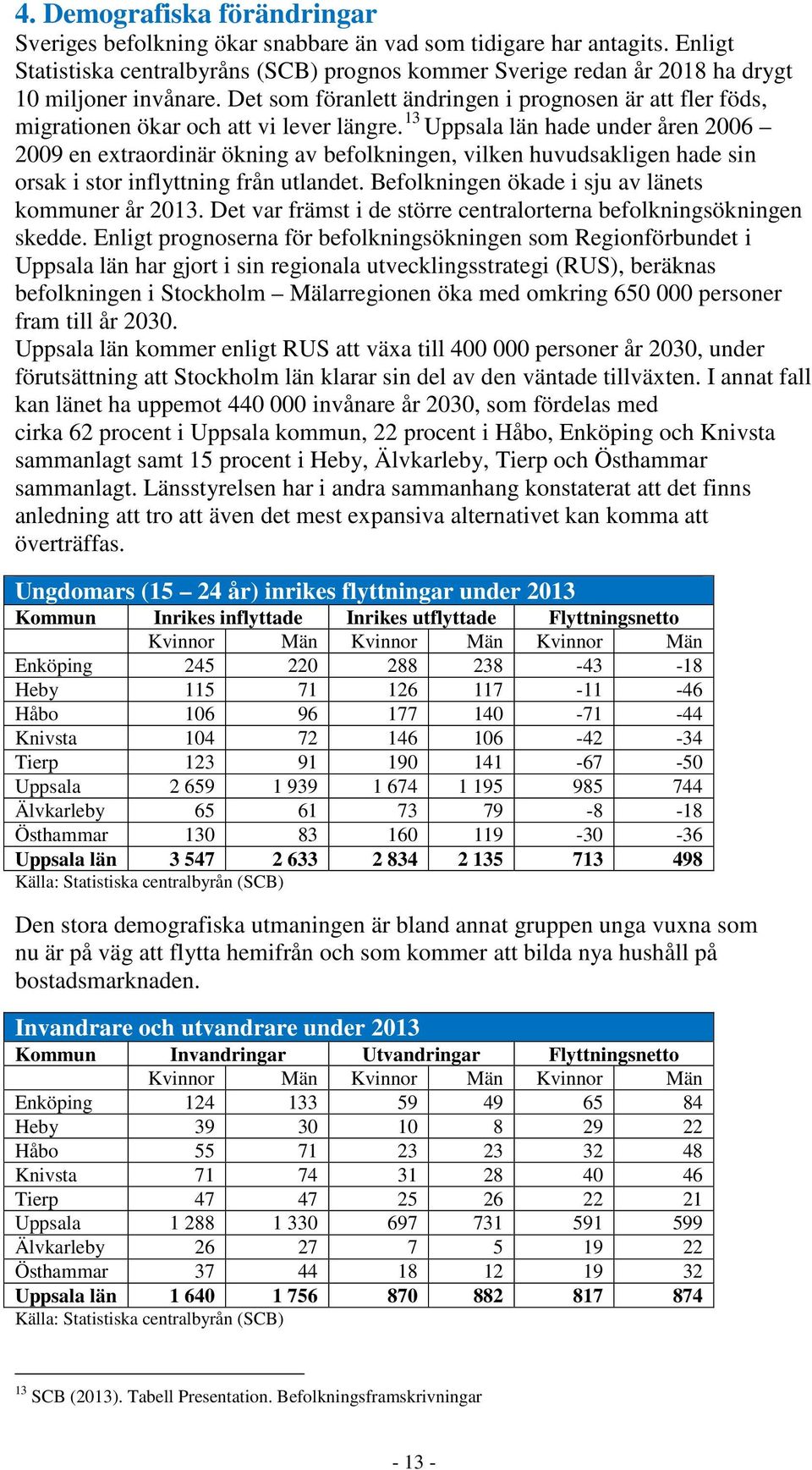 Det som föranlett ändringen i prognosen är att fler föds, migrationen ökar och att vi lever längre.