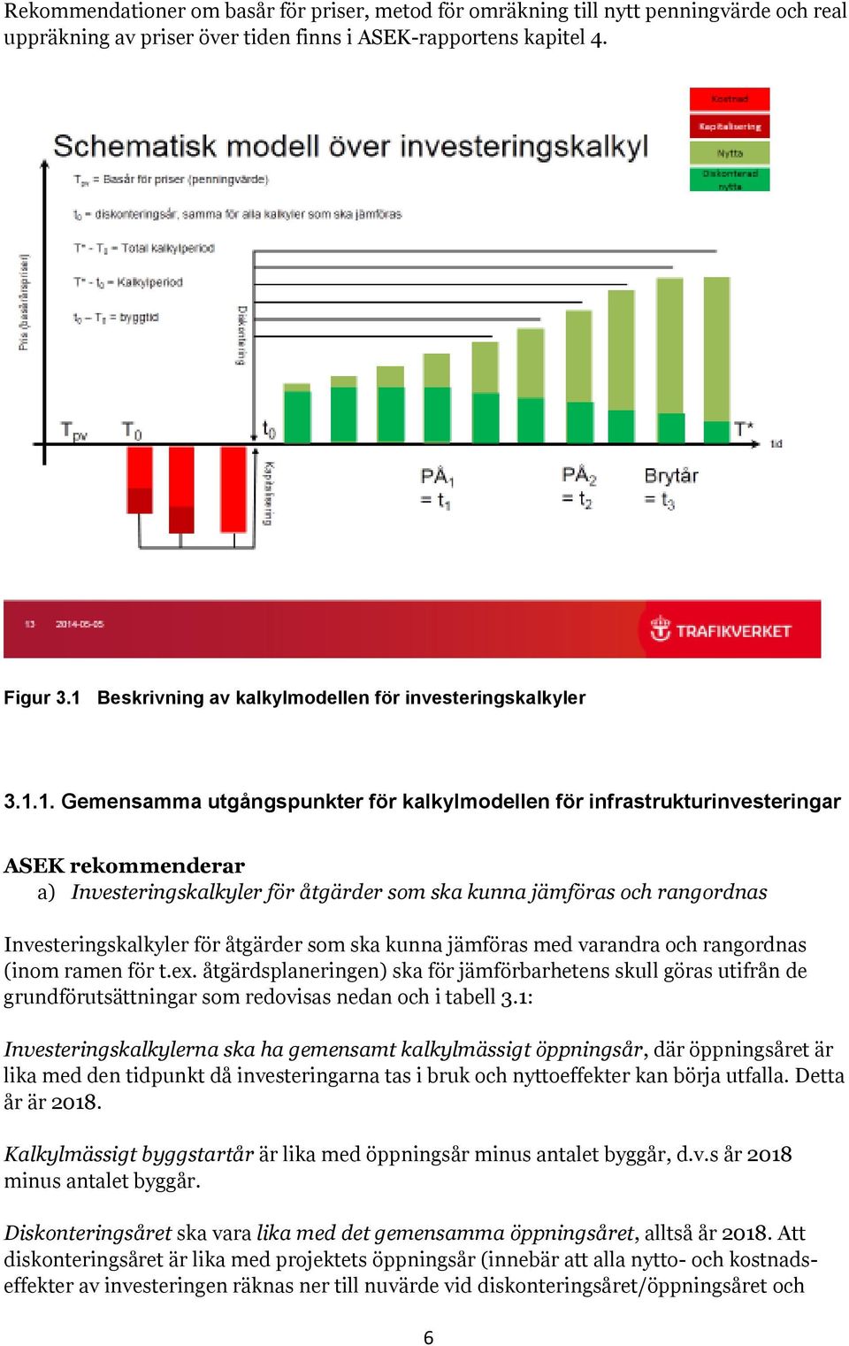 och rangordnas Investeringskalkyler för åtgärder som ska kunna jämföras med varandra och rangordnas (inom ramen för t.ex.