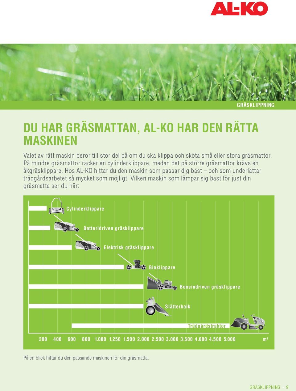 Hos AL-KO hittar du den maskin som passar dig bäst och som underlättar trädgårdsarbetet så mycket som möjligt.