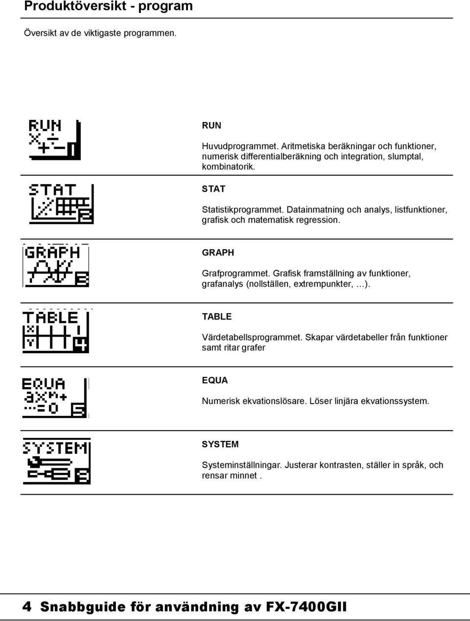 Datainmatning och analys, listfunktioner, grafisk och matematisk regression. GRAPH Grafprogrammet.