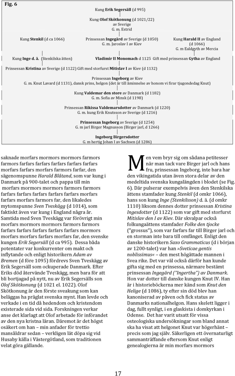 (Stenkilska ätten) Vladimir II Monomach d 1125 Gift med prinsessan Gytha av England Prinsessan Kristina av Sverige (d 1122) Gift med storfurst Mitislav I av Kiev (d 1132) Prinsessan Ingeborg av Kiev