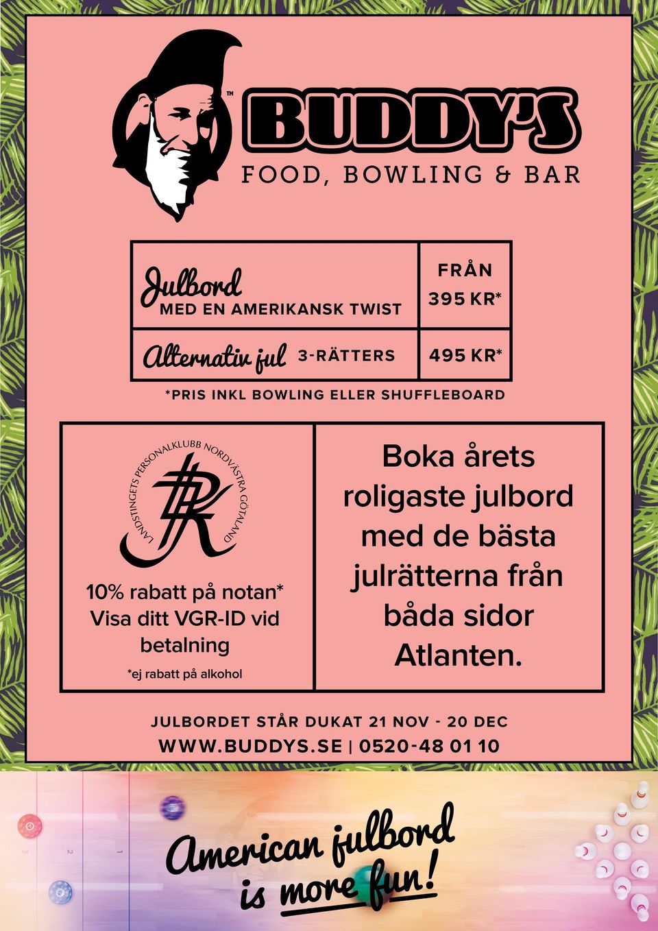 *ej rabatt på alkohol Boka årets roligaste julbord med de bästa julrätterna från