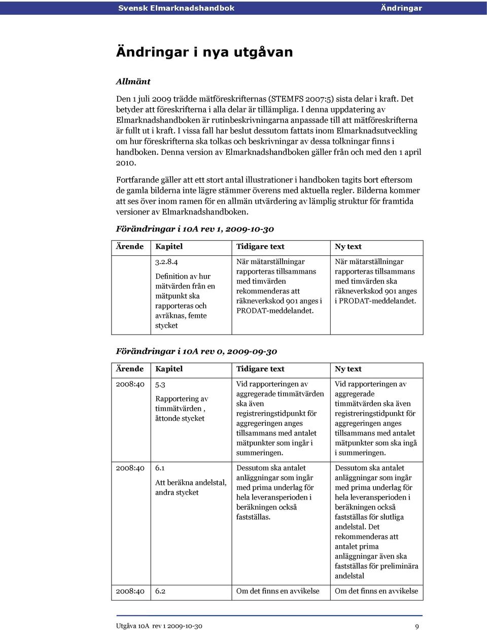 I vissa fall har beslut dessutom fattats inom Elmarknadsutveckling om hur föreskrifterna ska tolkas och beskrivningar av dessa tolkningar finns i handboken.