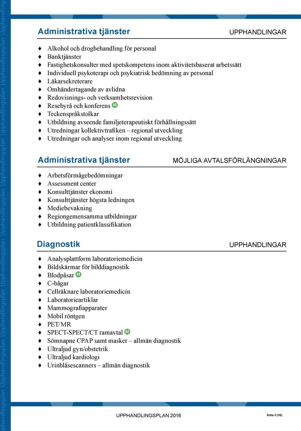 psykiatrisk bedömning av personal Läkarsekreterare Omhändertagande av avlidna Redovisnings- och verksamhetsrevision Resebyrå och konferens M Teckenspråkstolkar Utbildning avseende familjeterapeutiskt