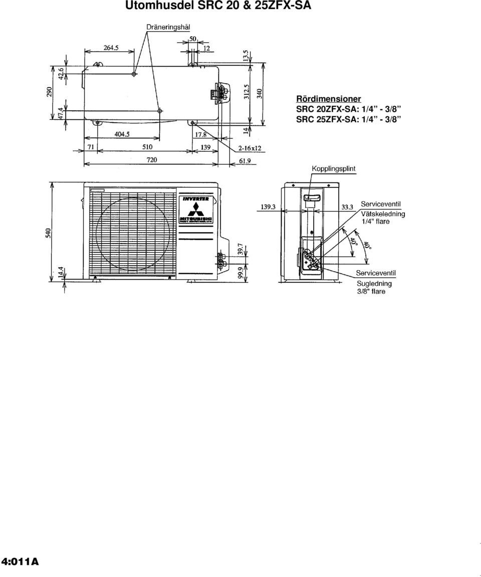 SRC 20ZFX-SA: 1/4-3/8