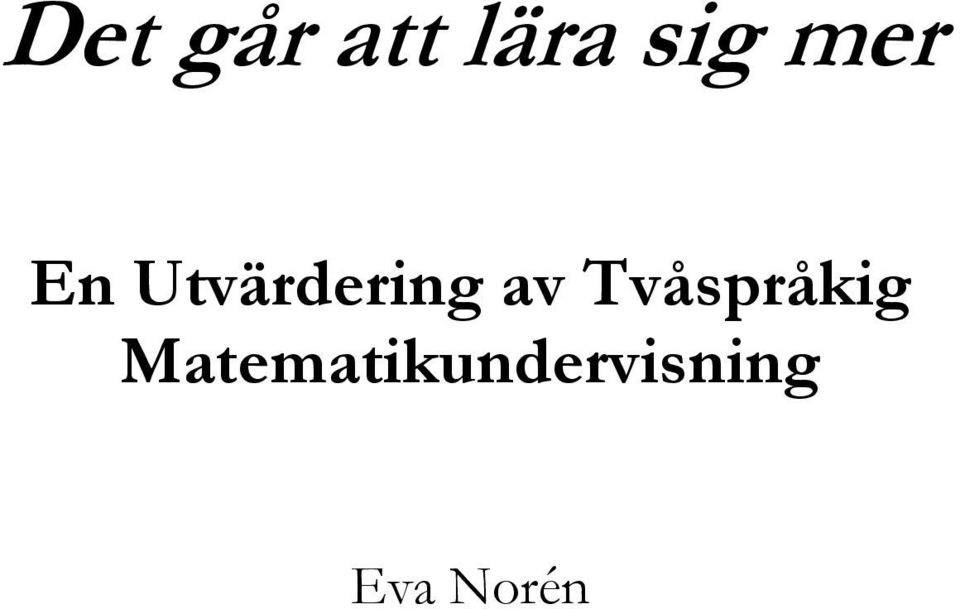 3våspråkig