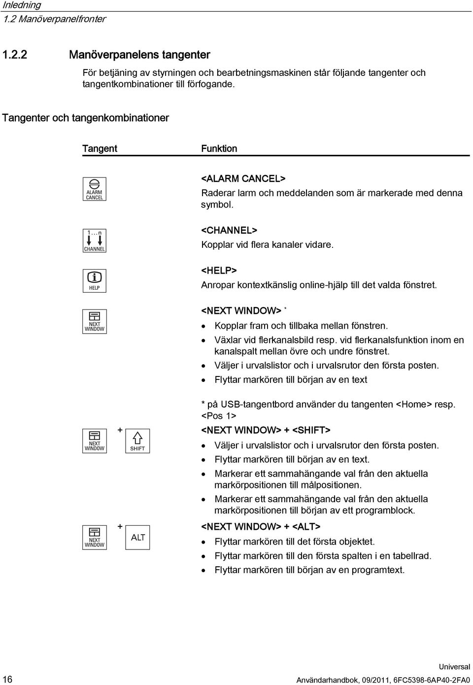 <HELP> Anropar kontextkänslig online-hjälp till det valda fönstret. <NEXT WINDOW> * Kopplar fram och tillbaka mellan fönstren. Växlar vid flerkanalsbild resp.