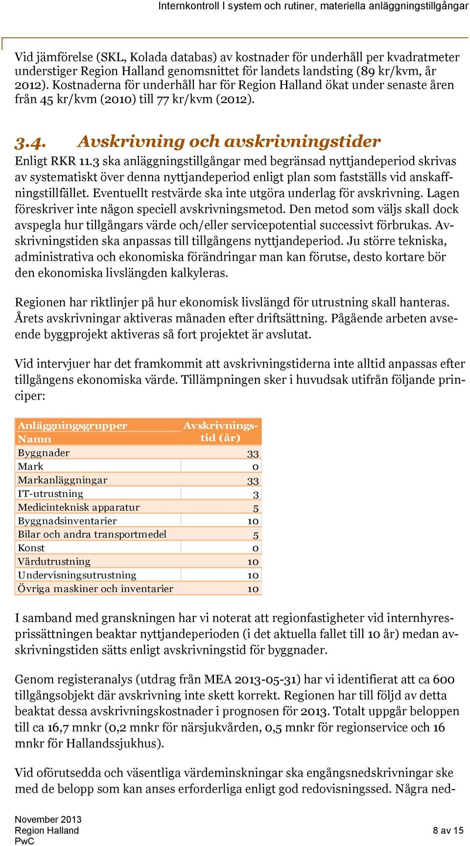 3 ska anläggningstillgångar med begränsad nyttjandeperiod skrivas av systematiskt över denna nyttjandeperiod enligt plan som fastställs vid anskaffningstillfället.