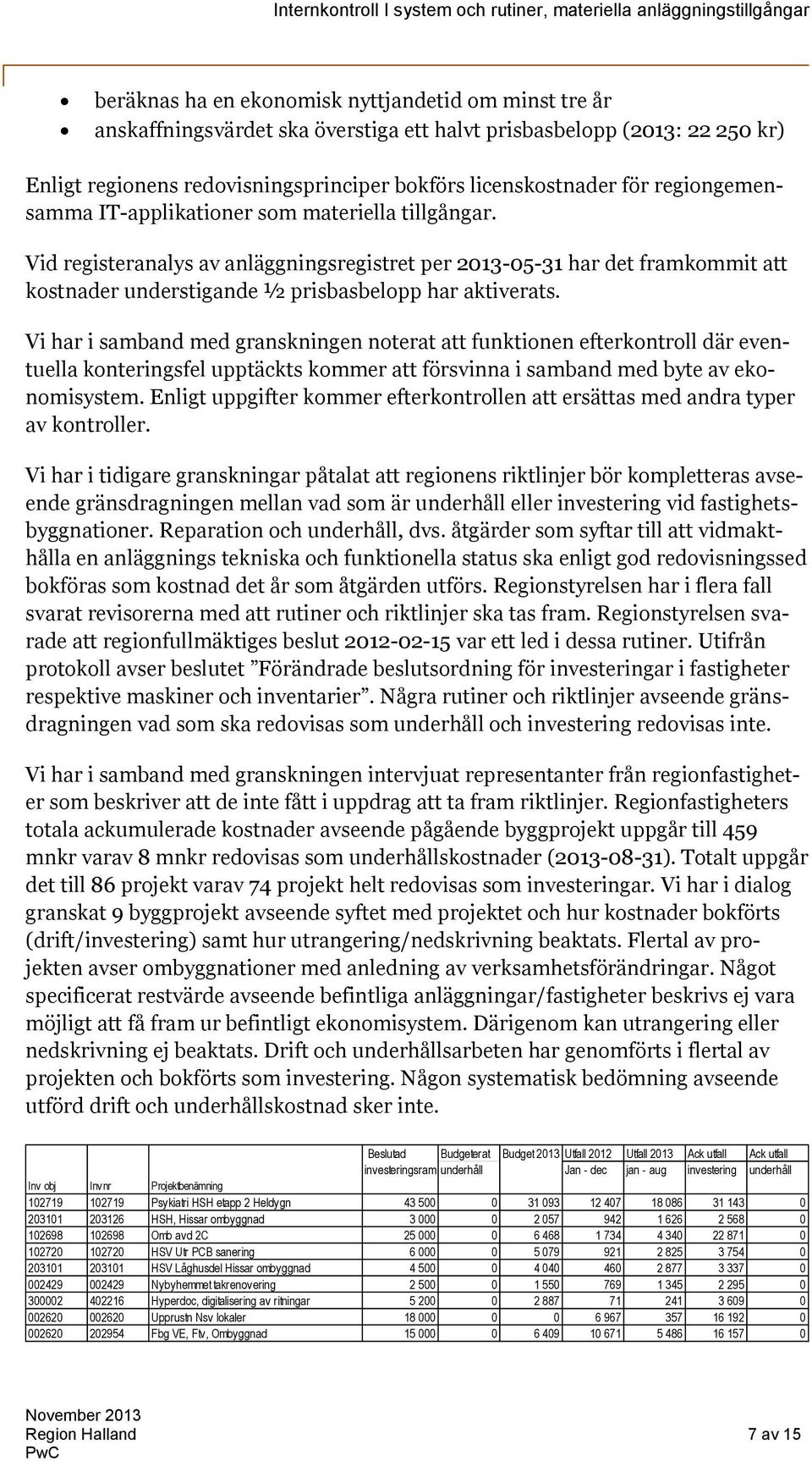 Vi har i samband med granskningen noterat att funktionen efterkontroll där eventuella konteringsfel upptäckts kommer att försvinna i samband med byte av ekonomisystem.