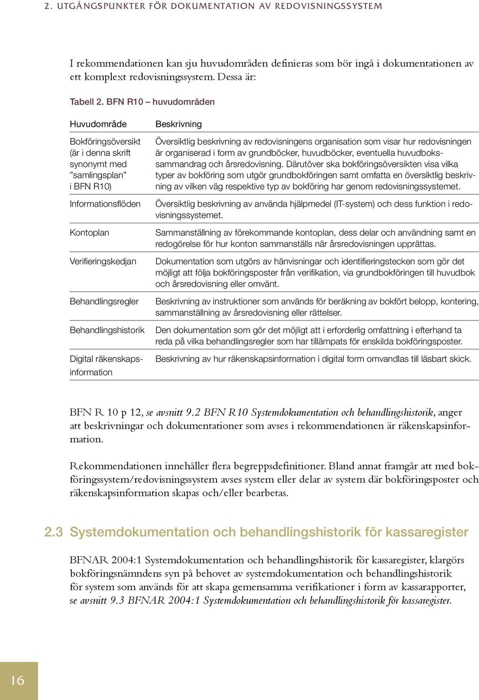 Digital räkenskapsinformation Beskrivning Översiktlig beskrivning av redovisningens organisation som visar hur redovisningen är organiserad i form av grundböcker, huvudböcker, eventuella