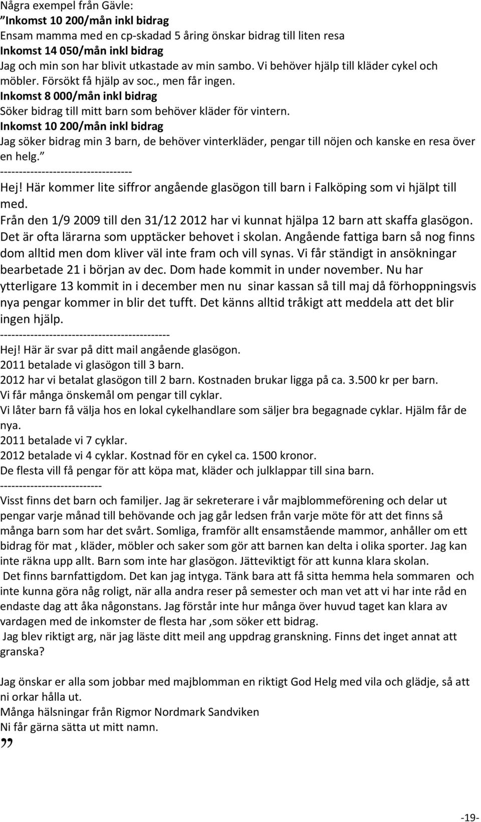 Inkomst 10 200/mån inkl bidrag Jag söker bidrag min 3 barn, de behöver vinterkläder, pengar till nöjen och kanske en resa över en helg. Hej!