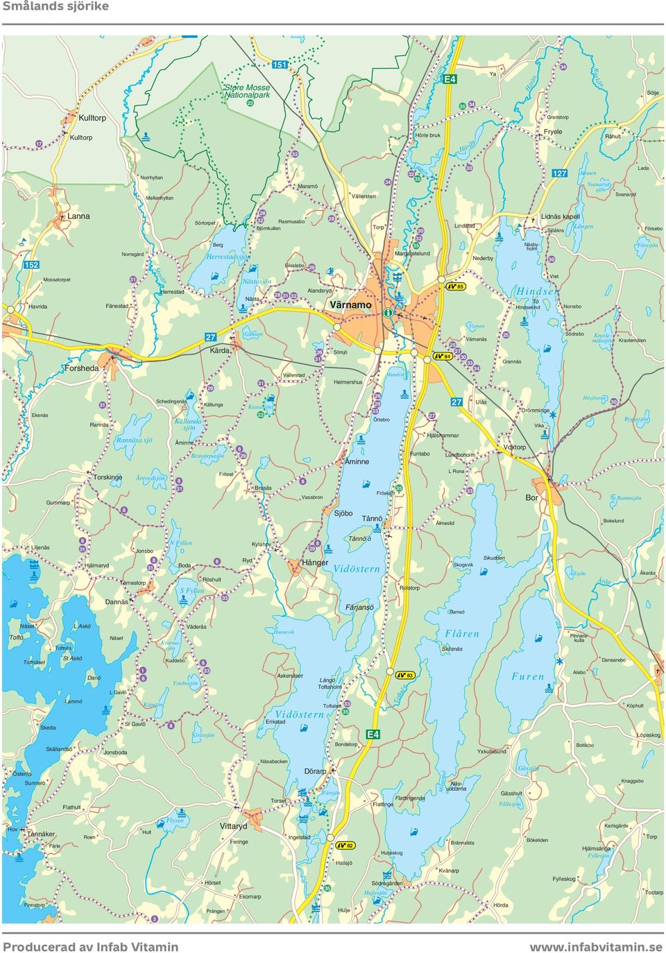 Margaretelund Hörle bruk Lindstad St Gavlö Jonsboda Skällandsö Sunnerö Flathult Ekornarp Hörset Feringe Hulje Södragården Toftaholm Flattinge Ingelstad Erikstad Löpaskog Yxkullssund Gässhult Skeda