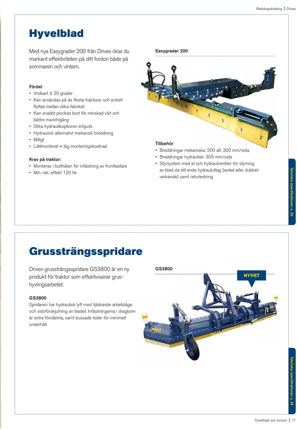 hydraulikoptioner erbjuds Hydraulisk alternativt mekanisk breddning Billigt Lättmonterat = låg monteringskostnad Krav på traktor: Monteras i bulthålen för infästning av frontlastare Min. rek.