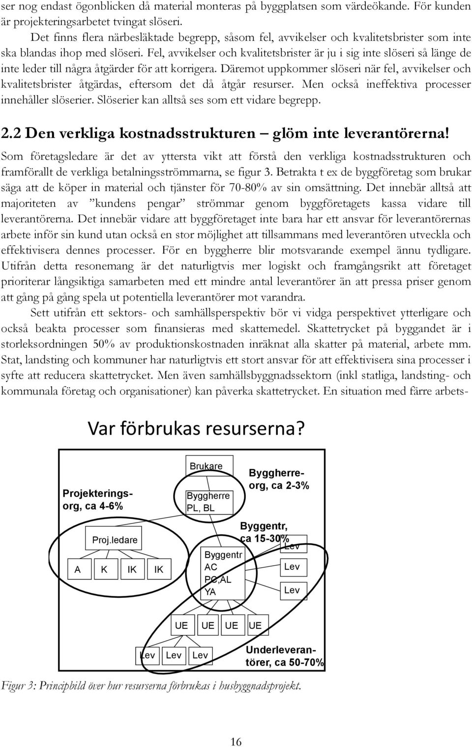 Fel, avvikelser och kvalitetsbrister är ju i sig inte slöseri så länge de inte leder till några åtgärder för att korrigera.