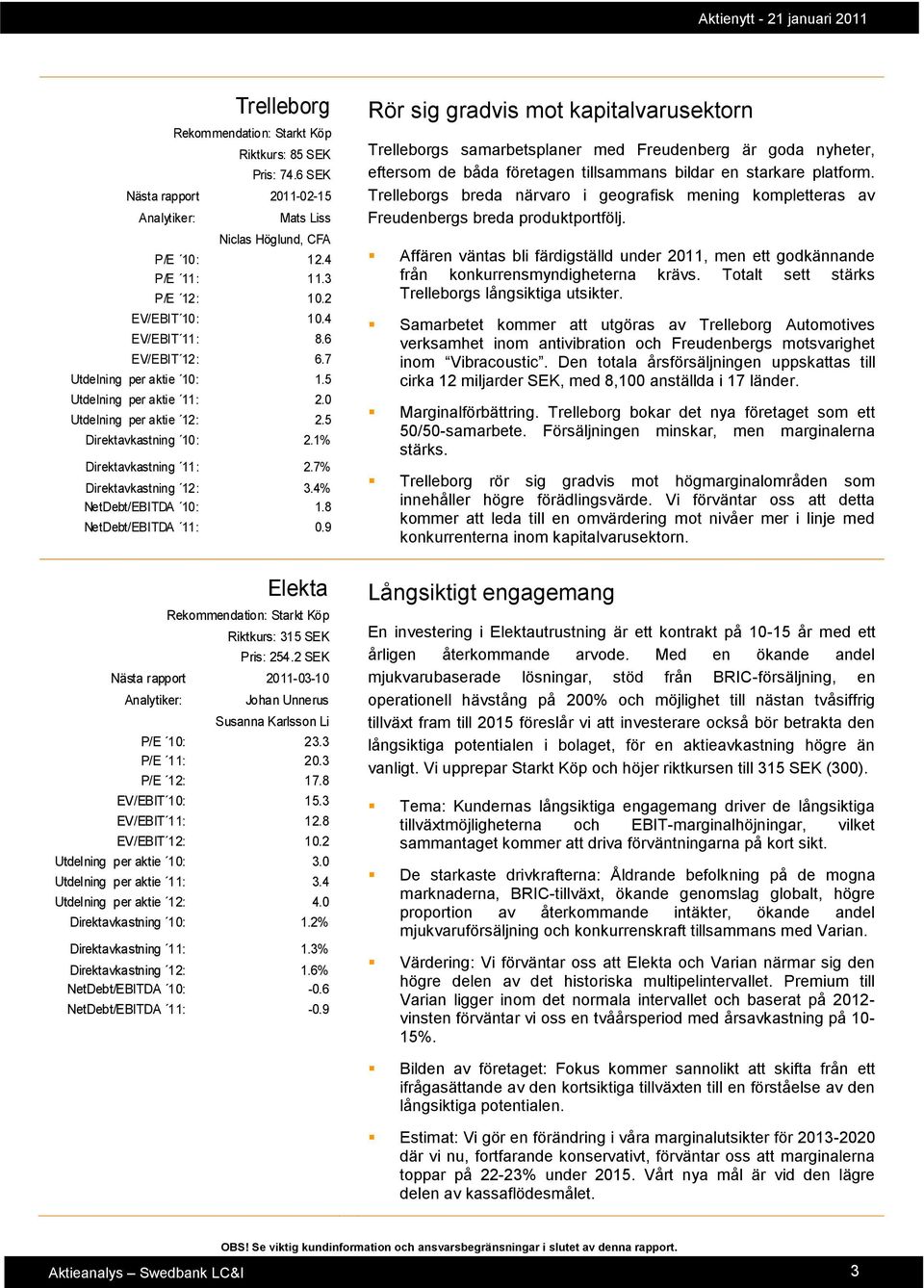 4% NetDebt/EBITDA 10: 1.8 NetDebt/EBITDA 11: 0.