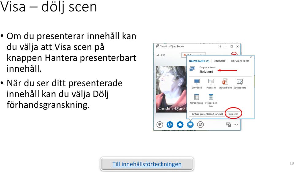 presenterbart innehåll.