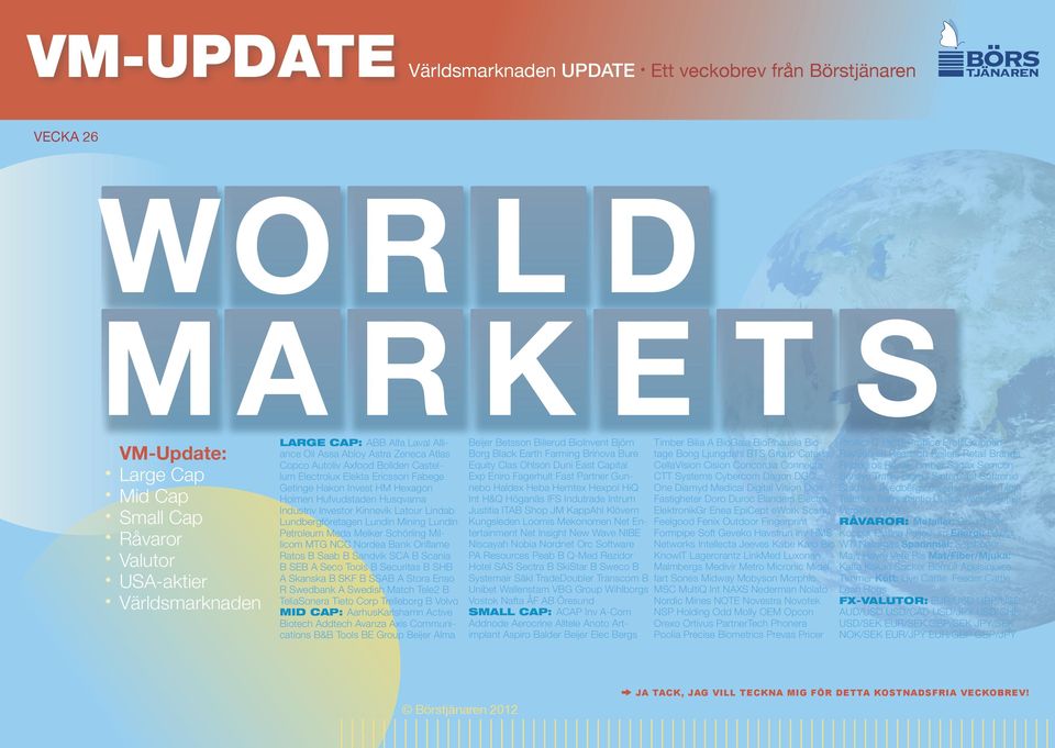 Investor Kinnevik Latour Lindab Lundbergföretagen Lundin Mining Lundin Petroleum Meda Melker Schörling Millicom MTG NCC Nordea Bank Oriflame Ratos B Saab B Sandvik SCA B Scania B SEB A Seco Tools B