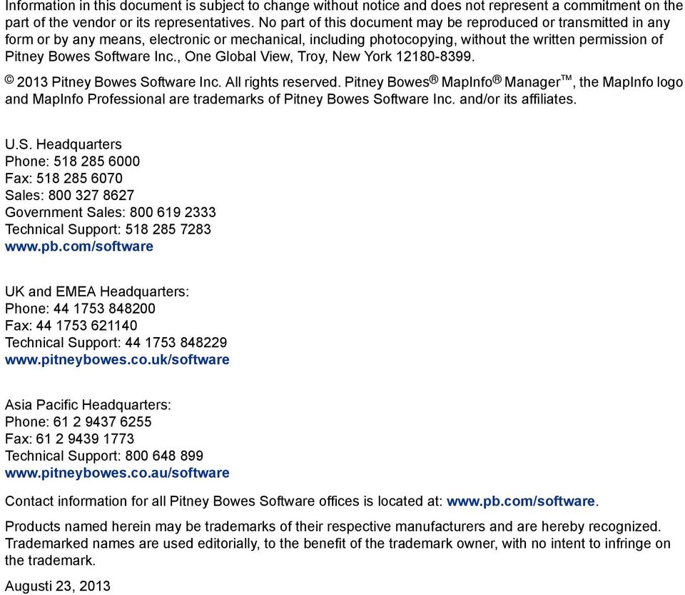 pitney bowes technical support
