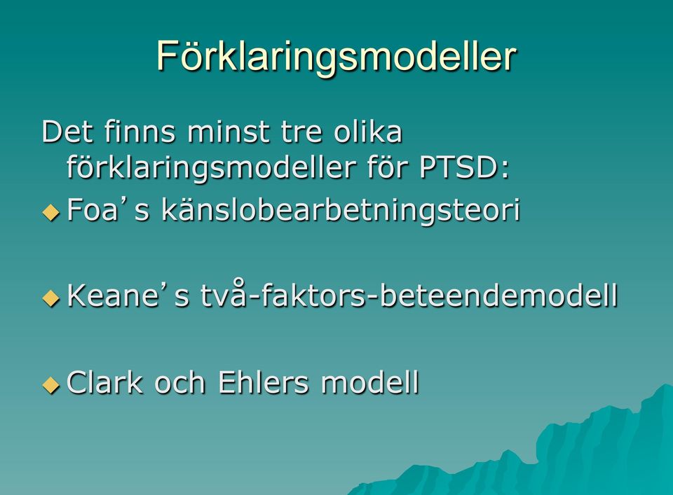 s känslobearbetningsteori u Keane s